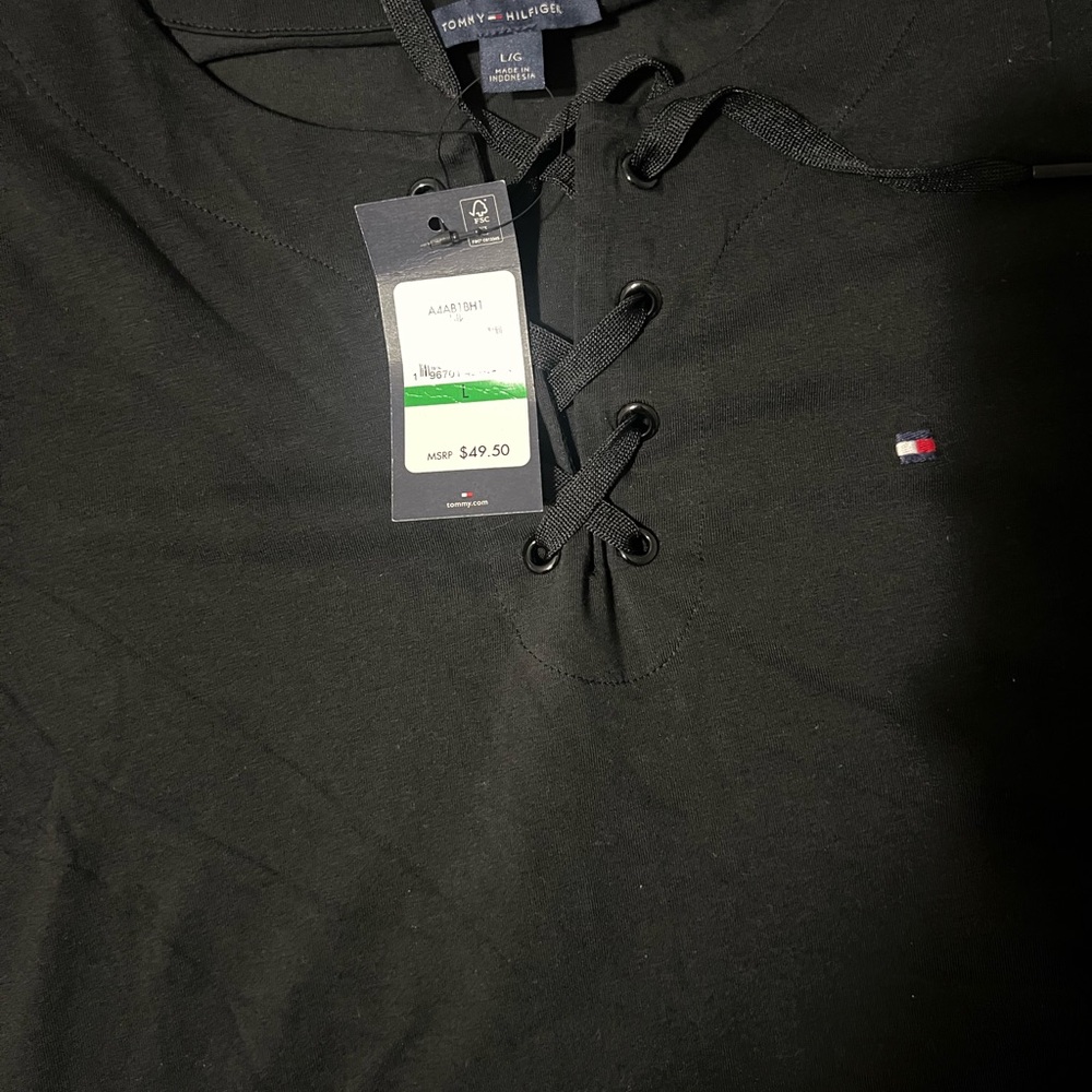 Tommy Hilfiger Black Long Sleeve Dress Tee